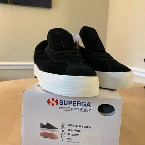 Superga Suede Platform Sneakers New